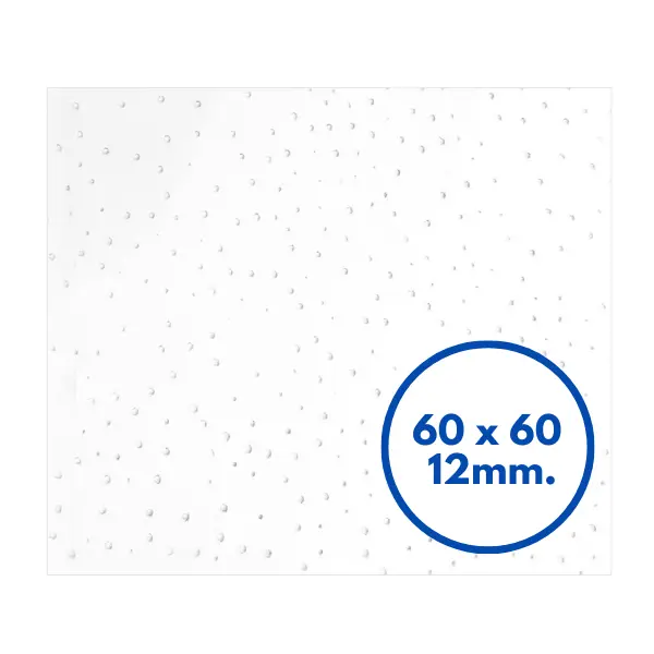 แผ่นฝ้าทีบาร์ ปรุลาย ลดเสียงก้อง KS-202 ขนาด 600 x 600 x 12มม.