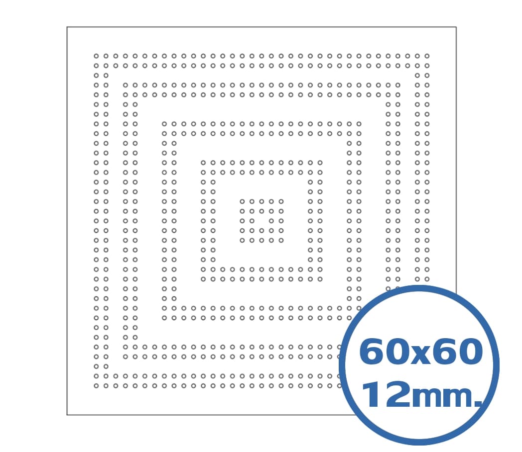 แผ่นฝ้าลดเสียงสะท้อน เจาะรูลายสะกดจิต ขนาด 600x600x12มม.